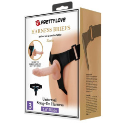 PRETTY LOVE - HARNESS-HOSE UNIVERSAL-HARNESS MIT DILDO KEVIN 19 CM NATURAL – Produktansicht 9