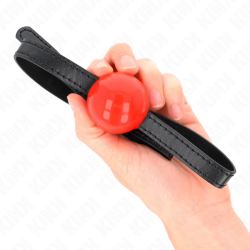 KINK - ROTER EINZELNER FESTER BALL 4 CM GAG 65 x 1,5 CM – Produktansicht 4