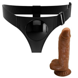 PRETTY LOVE - HARNESS-HOSE UNIVERSAL-HARNESS MIT DILDO MICHEAL 20 CM SCHWARZ – Produktansicht 3