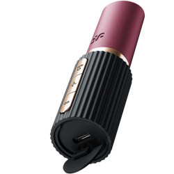 SATISFYER - DEEP KISS WAVE KLITORIS-STIMULATOR GRANAT / SCHWARZ