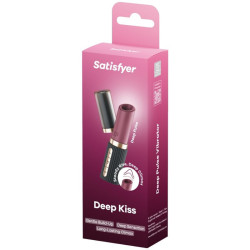 SATISFYER - DEEP KISS WAVE KLITORIS-STIMULATOR GRANAT / SCHWARZ – Produktansicht 6