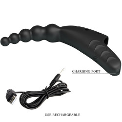 PRETTY LOVE - JORDIN FINGERVIBRATOR 10 VIBRATIONEN SCHWARZ – Produktansicht 9