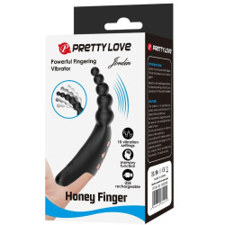 PRETTY LOVE - JORDIN FINGERVIBRATOR 10 VIBRATIONEN SCHWARZ – Produktansicht 10