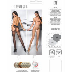 PASSION - TIOPEN 002 SCHWARZE STRUMPFHOSE – Produktansicht 5