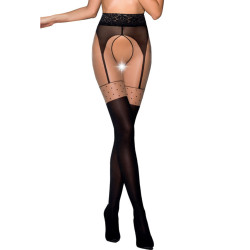 PASSION - TIOPEN 003 SCHWARZE STRUMPFHOSE – Produktansicht 3