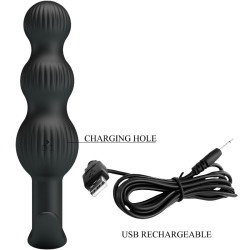 PRETTY LOVE - SIDNEY ANALVIBRATOR 10 VIBRATIONEN SCHWARZ – Produktansicht 8