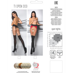 PASSION - TIOPEN 003 SCHWARZE STRUMPFHOSE – Produktansicht 5