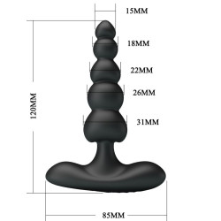 PRETTY LOVE - CORBAN ANALVIBRATOR 10 VIBRATIONEN SCHWARZ – Produktansicht 7