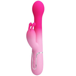 PRETTY LOVE - DEJON 3 IN 1 MULTIFUNKTIONS-RABBIT-VIBRATOR ROSA – Produktansicht 2