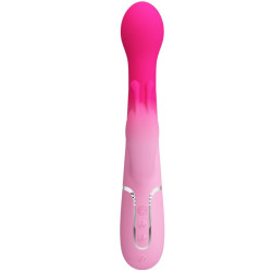 PRETTY LOVE - DEJON 3 IN 1 MULTIFUNKTIONS-RABBIT-VIBRATOR ROSA – Produktansicht 3