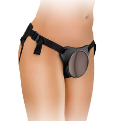 KING COCK - ELITE BEQUEMER VERSTELLBARER GURT MIT DILDO 17.8 CM – Produktansicht 5