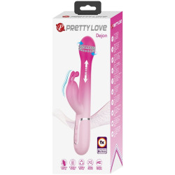 PRETTY LOVE - DEJON 3 IN 1 MULTIFUNKTIONS-RABBIT-VIBRATOR ROSA – Produktansicht 11