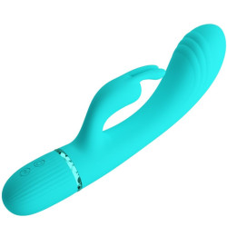 PRETTY LOVE - SCOCCO VIBRATOR RABBIT TÜRKIS – Produktansicht 4