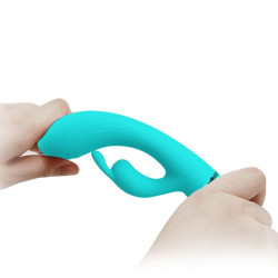 PRETTY LOVE - SCOCCO VIBRATOR RABBIT TÜRKIS – Produktansicht 8