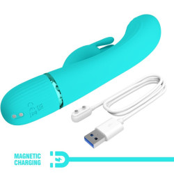 PRETTY LOVE - SCOCCO VIBRATOR RABBIT TÜRKIS – Produktansicht 10