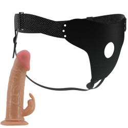 PRETTY LOVE - MAVIS HARNESS UNIVERSAL SLIP MIT DILDO 19 CM NATUR – Produktansicht 7