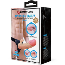 PRETTY LOVE - MAVIS HARNESS UNIVERSAL SLIP MIT DILDO 19 CM NATUR – Produktansicht 9