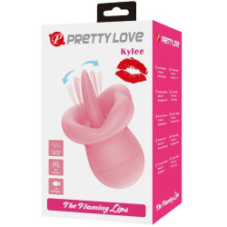 PRETTY LOVE - KYLEE ZUNGEN-KLITORIS-STIMULATOR 10 VIBRATIONEN NUDE PINK – Produktansicht 9