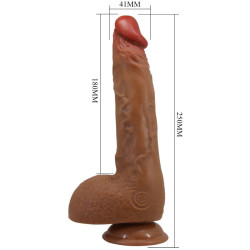 BAILE - SCHÖNER WILKS 5 EINSTELLUNGEN REALISTISCHER VIBRATOR 25 CM MULATO – Produktansicht 3