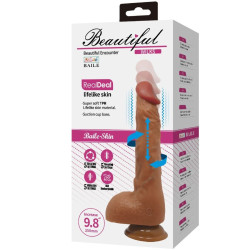 BAILE - SCHÖNER WILKS 5 EINSTELLUNGEN REALISTISCHER VIBRATOR 25 CM MULATO – Produktansicht 6
