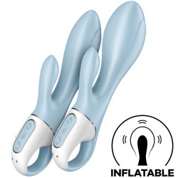 SATISFYER - AIR PUMP BUNNY 1 AUFBLASBARER KANINCHENVIBRATOR BLAU – Produktansicht 2