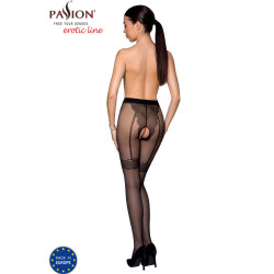 PASSION - TIOPEN 016 SCHWARZE STRUMPFHOSE – Produktansicht 2