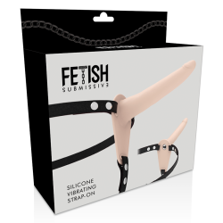 FETISH SUBMISSIVE HARNESS - HAUTFARBENES SILIKONVIBRATOR 15 CM – Produktansicht 4