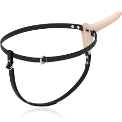 FETISH SUBMISSIVE HARNESS - HAUTFARBENES SILIKONVIBRATOR 15 CM – Produktansicht 6