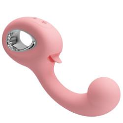 PRETTY LOVE - ERYNNYES G-SPOT VIBRATOR + KLITORIS-STIMULATOR 10 VIBRATIONEN ROSA – Produktansicht 4