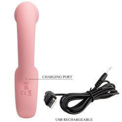 PRETTY LOVE - ERYNNYES G-SPOT VIBRATOR + KLITORIS-STIMULATOR 10 VIBRATIONEN ROSA – Produktansicht 8