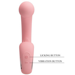 PRETTY LOVE - ERYNNYES G-SPOT VIBRATOR + KLITORIS-STIMULATOR 10 VIBRATIONEN ROSA – Produktansicht 9