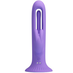 PRETTY LOVE - KILLMOULIS RABBIT VIBRATOR 12 VIBRATIONSMODI LILA – Produktansicht 2