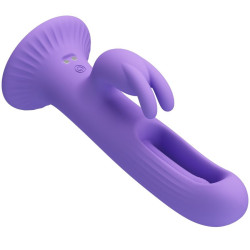 PRETTY LOVE - KILLMOULIS RABBIT VIBRATOR 12 VIBRATIONSMODI LILA – Produktansicht 4