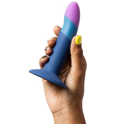 ROMP - PICCOLO SILIKONDILDO MIT DREIFARBIGEM SAUGAUFFANG 14 CM – D-245877 – Produktansicht 3