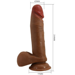 BAILE - ABEL REALISTISCHER DILDO 21 CM MULATTE – Produktansicht 7