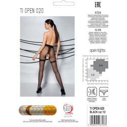PASSION - TIOPEN 020 SCHWARZE STRUMPFHOSE – Produktansicht 5