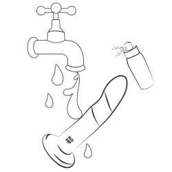 ROMP - DIZI Silikon-Dildo mit Saugnapf, dreifarbig, 18 cm – Produktansicht 6