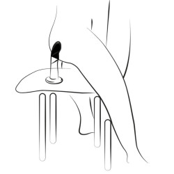 ROMP - DIZI Silikon-Dildo mit Saugnapf, dreifarbig, 18 cm – Produktansicht 8
