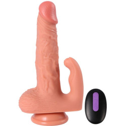 SHEQU - HAYDEN DILDO UND KLITORISSTIMULATOR MIT VIBRATION UND FERNBEDIENUNG 16 CM – Produktansicht 4