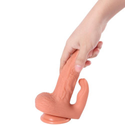 SHEQU - HAYDEN DILDO UND KLITORISSTIMULATOR MIT VIBRATION UND FERNBEDIENUNG 16 CM – Produktansicht 10