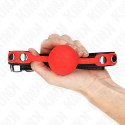 KINK - ROTER SILIKONBALL 4 CM KNEBEL 60 x 2 CM – Produktansicht 4