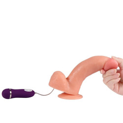 SHEQU - ADAM VIBRATORDILDO MIT FERNBEDIENUNG 21 CM – Produktansicht 5