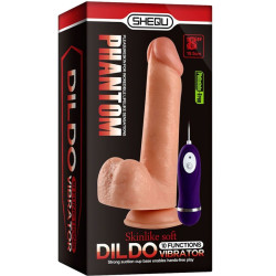 SHEQU - ADAM VIBRATORDILDO MIT FERNBEDIENUNG 21 CM – Produktansicht 7