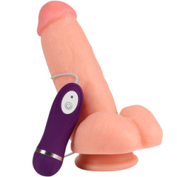 SHEQU - RED EAGLE VIBRATORDILDO MIT FERNBEDIENUNG 17 CM – Produktansicht 3