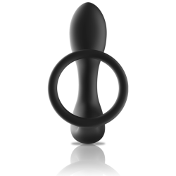 BLACK&SILVER - ANALMASSAGER MIT FERNBEDIENUNG, WIEDERAUFLADBARES SILIKON SCHWARZ – Produktansicht 3