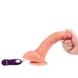 SHEQU - BEAST VIBRIERENDER DILDO MIT FERNBEDIENUNG 24,5 CM – Produktansicht 5