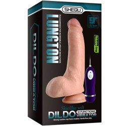 SHEQU - LUNGTON VIBRATORDILDO MIT FERNBEDIENUNG 22,5 CM – Produktansicht 6