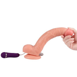 SHEQU - OPTIMUS VIBRIERENDER DILDO MIT FERNBEDIENUNG 28 CM – Produktansicht 5