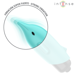 INTENSE - ECHO VIBRIERENDES BULLET DELPHIN BLAU 8 X 4,7 CM – Produktansicht 5