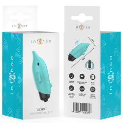 INTENSE - ECHO VIBRIERENDES BULLET DELPHIN BLAU 8 X 4,7 CM – Produktansicht 7